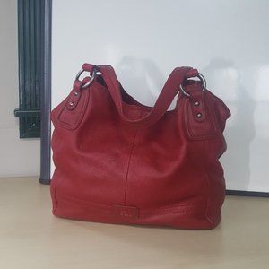 Red satchel